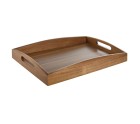 Tray Home ESPRIT Natural Acacia 39,5 x 25,5 x 5,5 cm