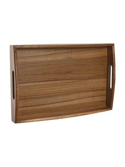 Bandeja Home ESPRIT Natural Acacia 39,5 x 25,5 x 5,5 cm