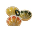Bol para Aperitivos Home ESPRIT Amarillo Verde Gres Limón 23 x 23 x 11 cm