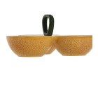 Bol para Aperitivos Home ESPRIT Amarillo Verde Gres Limón 23 x 23 x 11 cm