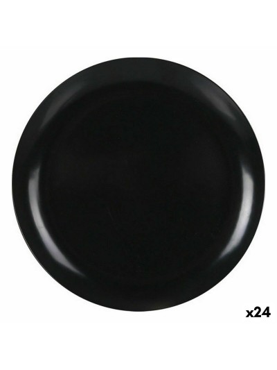 Plato de Postre La Mediterránea Melamina Antracita 20 cm (24 Unidades)