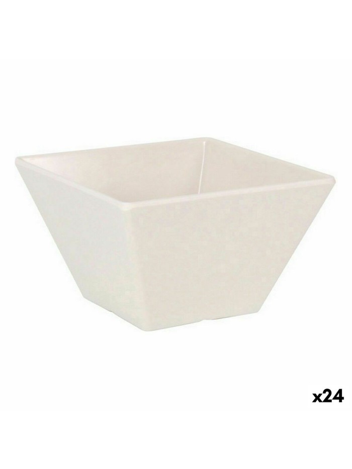 Snack Bowl La Mediterránea Melamin White Shine 10 x 10 x 6 cm (24 Units)
