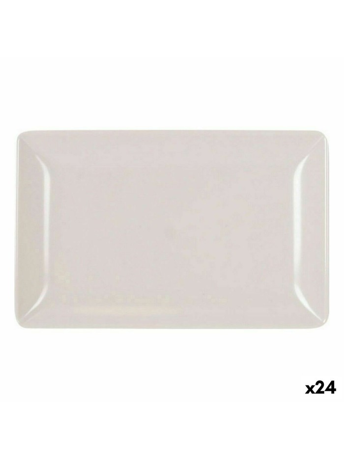 Plateau apéritif La Mediterránea Mélamine Blanc Brille 20 x 13 x 2 cm (24 Unités)