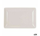 Bandeja de Aperitivos La Mediterránea Melamina Blanco Brillo 20 x 13 x 2 cm (24 Unidades)