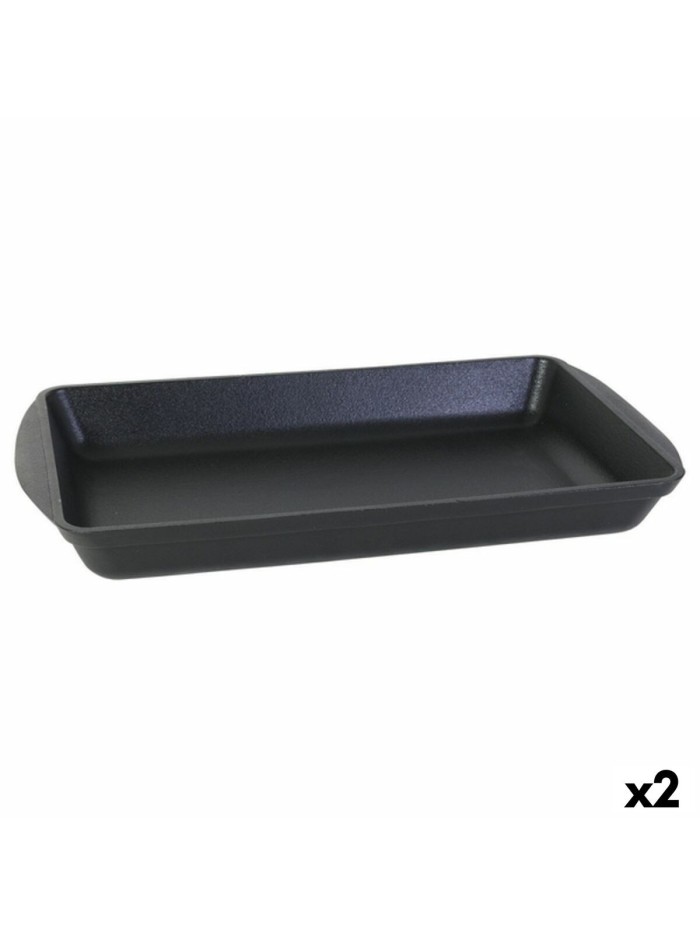 Fuente de Cocina Inde Hierro Fundido 58 x 32,5 x 6,5 cm (2 Unidades)
