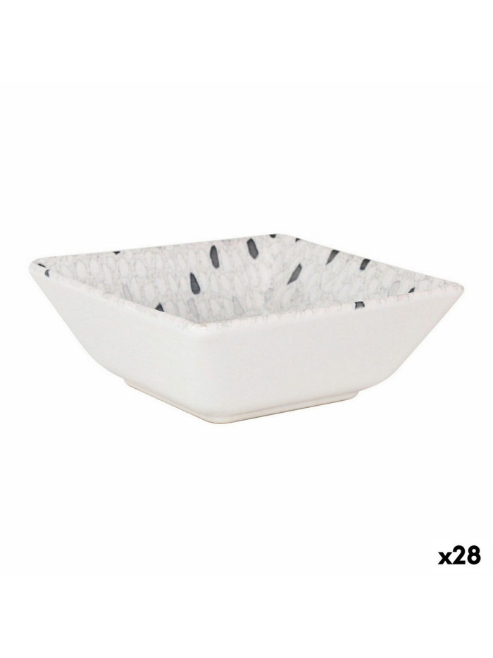 Cuenco La Mediterránea Barroc Porcelana Blanco 13 x 13 x 5 cm (28 Unidades)