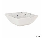 Bowl La Mediterránea Barroc Porcelain White 13 x 13 x 5 cm (28 Units)