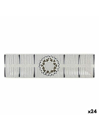 Plato Hondo La Mediterránea Barroc Rectangular 30 x 8 x 2cm (24 Unidades) (30 x 8 cm)