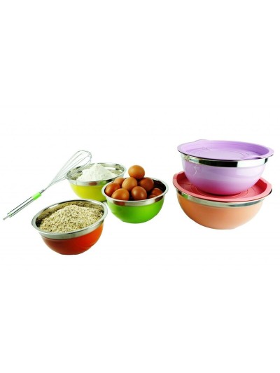 Set of bowls Bepro Multicolour 9 x 21 x 21 cm