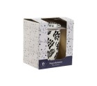 Taza con Filtro para Infusiones Home ESPRIT Azul Blanco Negro Moderno 340 ml (2 Unidades)