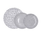 Dinnerware Set Bidasoa Aquilea Grey Ceramic 18 Pieces