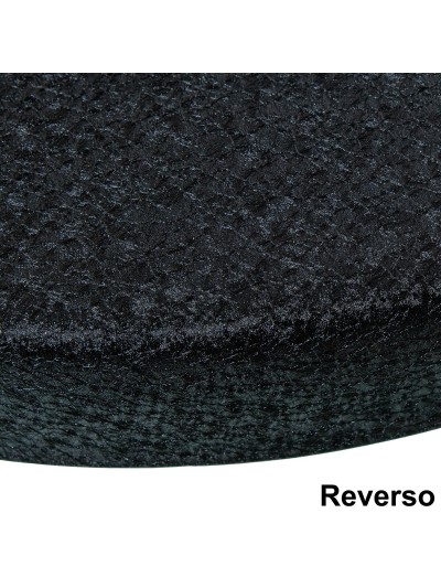 Bandeja Alexandra House Living Negro Dorado Metal Redonda 37 x 4 x 37 cm