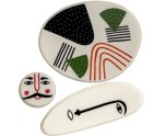 Jeux de plateaux Alexandra House Living Multicouleur Métal émaillé 10 x 1 x 10 cm 33 x 1 x 27 cm 26 x 1 x 10 cm 3 Pièces