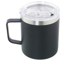 Thermal Cup with Lid Alexandra House Living Black Metal 350 ml