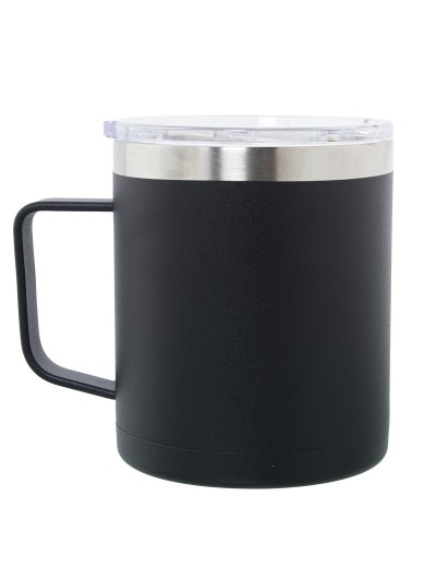 Taza Termo con Tapa Alexandra House Living Negro Metal 350 ml