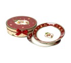 Plate set Romimex Red Ceramic 21 x 2 x 21 cm 2 Units