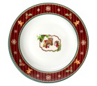 Plate set Romimex Red Ceramic 21 x 2 x 21 cm 2 Units