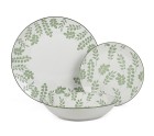 Vajilla Alexandra House Living Blanco Porcelana 27 x 1 x 27 cm