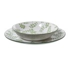 Vajilla Alexandra House Living Blanco Porcelana 27 x 1 x 27 cm