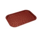 Tray Versa Serpentine Red Metal 32 x 1,5 x 34 cm