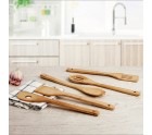 Plate Quid Renova Bamboo Brown Wood Ø 30 cm (12 Units)