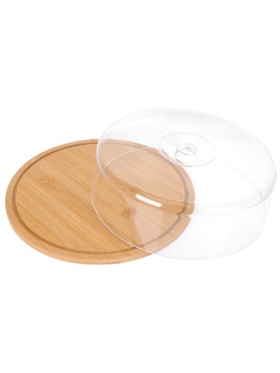 Plato para Queso Alexandra House Living Marrón Madera 29 x 9 x 29 cm