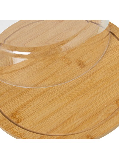 Cheese Plate Alexandra House Living Brown Wood 29 x 9 x 29 cm