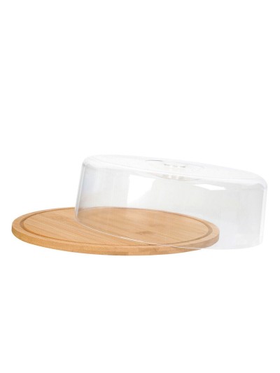 Plato para Queso Alexandra House Living Marrón Madera 29 x 9 x 29 cm