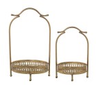 Jeux de plateaux Alexandra House Living Doré Métal 22 x 34 x 21 cm 28 x 26 x 48 cm 2 Pièces
