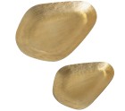 Set of trays Alexandra House Living Golden Metal Aluminium 31 x 3 x 23 cm 43 x 32 x 4 cm 2 Pieces