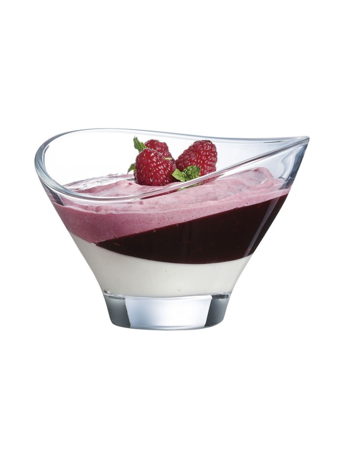 Ice Cream and Milk Shake Glass Arcoroc Jazzed Transparent Glass