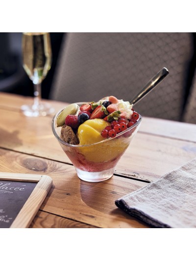 Ice Cream and Milk Shake Glass Arcoroc Jazzed Transparent Glass