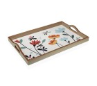 Tray Versa Selene MDF Wood 30 x 5 x 45 cm Flowers