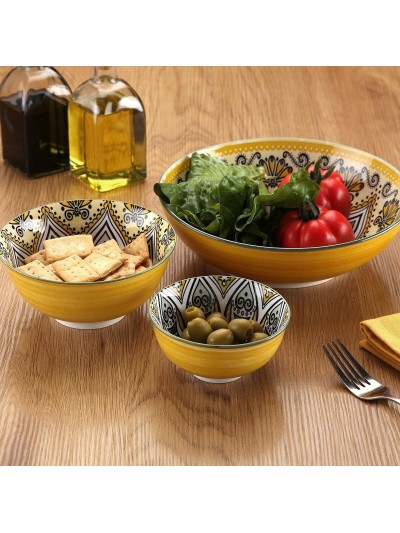Snack Bowl Versa Yellow Ceramic Porcelain 15,5 x 7 x 15,5 cm