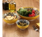 Snack Bowl Versa Yellow Ceramic Porcelain 15,5 x 7 x 15,5 cm