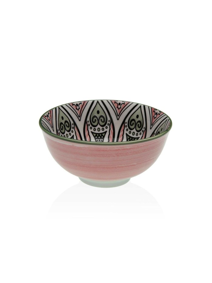 Snack Bowl Versa Pink Ceramic Porcelain 11,5 x 6 x 11,5 xm