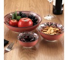 Bol para Aperitivos Versa Rojo Cerámica Porcelana 11,5 x 6 x 11,5 xm