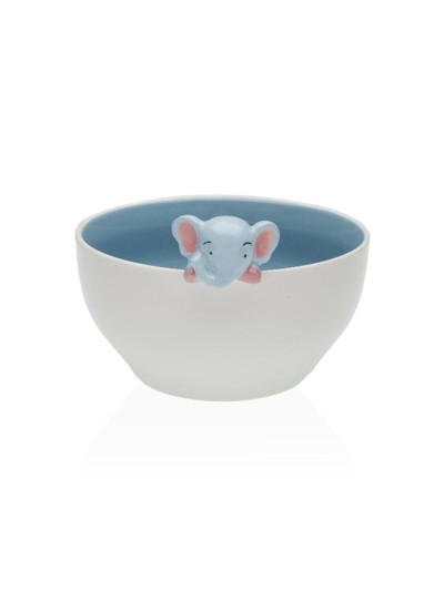 Bowl Versa Porcelain 15,8 x 9,5 x 14 cm Elephant