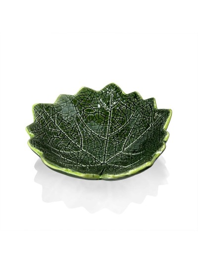 Bol para Aperitivos Versa Cerámica Dolomita Hoja 13,5 x 4,5 x 13,5 cm