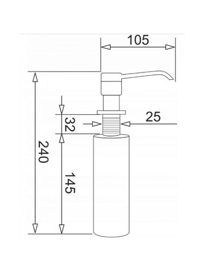 Dispensador de Agua Pyramis 028102701 Negro 300 ml