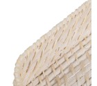 Tray White Bamboo Rattan 45 x 34 x 13 cm (2 Units)