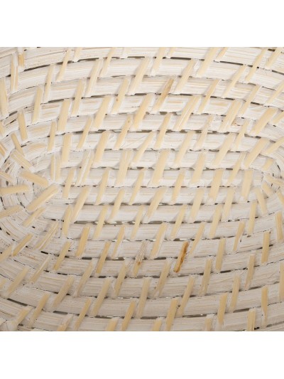 Tray White Bamboo Rattan 29 x 22 x 7 cm (2 Units)