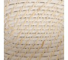 Tray White Bamboo Rattan 29 x 22 x 7 cm (2 Units)