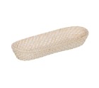 Tray White Bamboo Rattan 44 x 17 x 7 cm (2 Units)