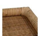 Snack tray Natural Rattan 47,5 x 30 x 4 cm (2 Units)