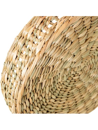 Juego de Bandejas Alexandra House Living Beige Hierba de mar 30 x 3 x 30 cm 40 x 3 x 40 cm 20 x 3 x 20 cm 3 Piezas
