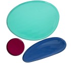 Set of trays Alexandra House Living Multicolour Metal Enamelled Metal 10 x 1 x 10 cm 33 x 1 x 27 cm 26 x 1 x 10 cm 3 Pieces