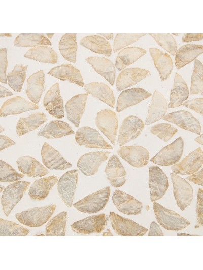 Bandeja Alexandra House Living Multicolor Ratán Nácar Redonda 33 x 35 x 33 cm