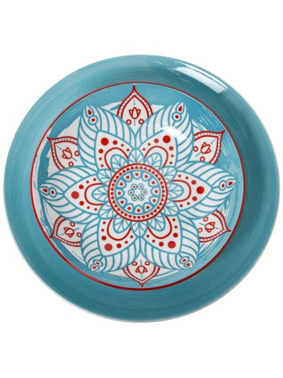 Vajilla Alexandra House Living Azul Porcelana 27 x 1 x 27 cm