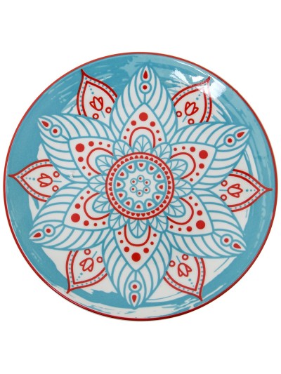 Tableware Alexandra House Living Blue Porcelain 27 x 1 x 27 cm